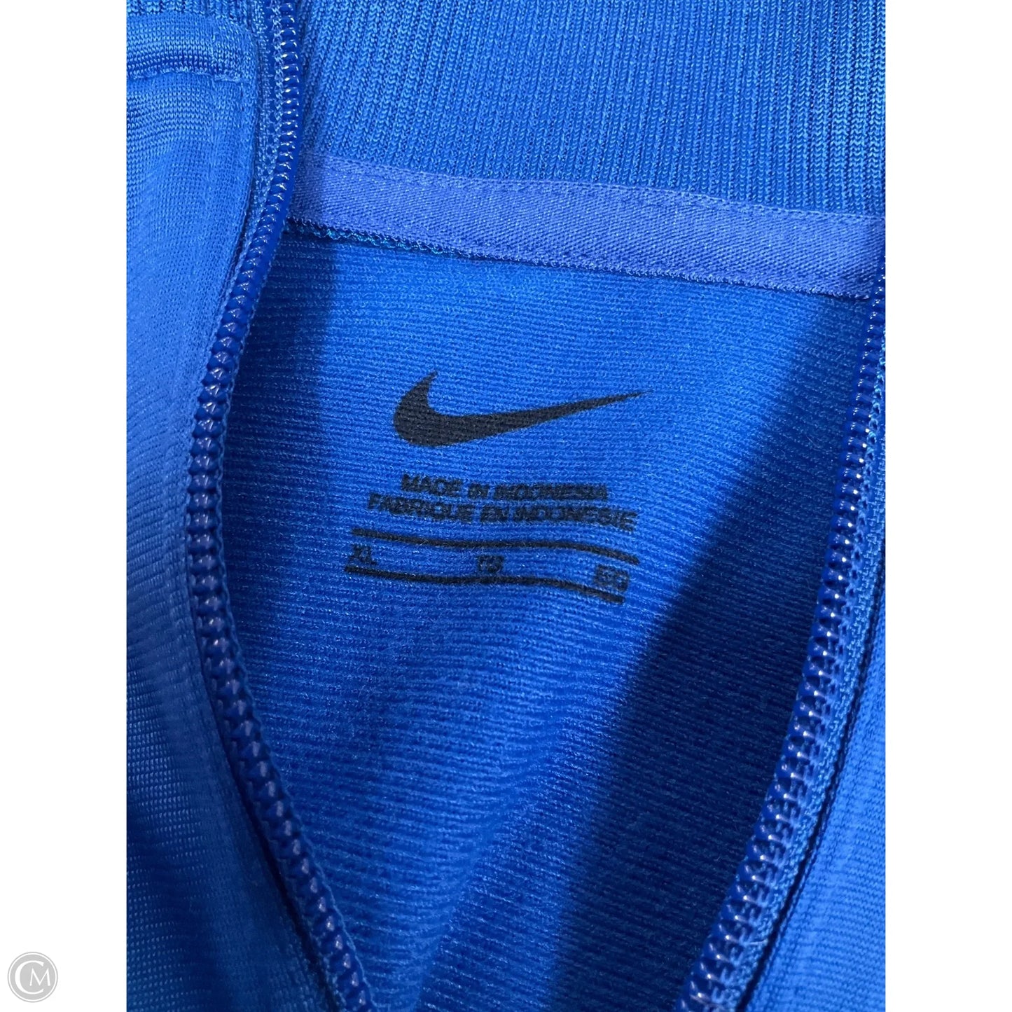 Athletic Jacket By Nike Apparel In Blue, Size: Xl