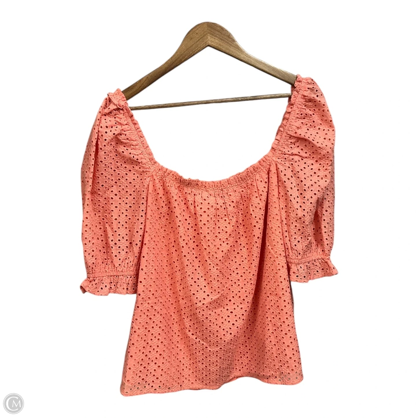 Top Short Sleeve By Cmc In Peach, Size: Xl