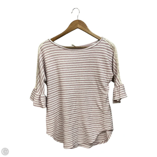 Maternity Top Long Sleeve By Pink Blush, Size: S