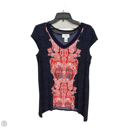 Top Sleeveless By Peck And Peck In Blue, Size: S