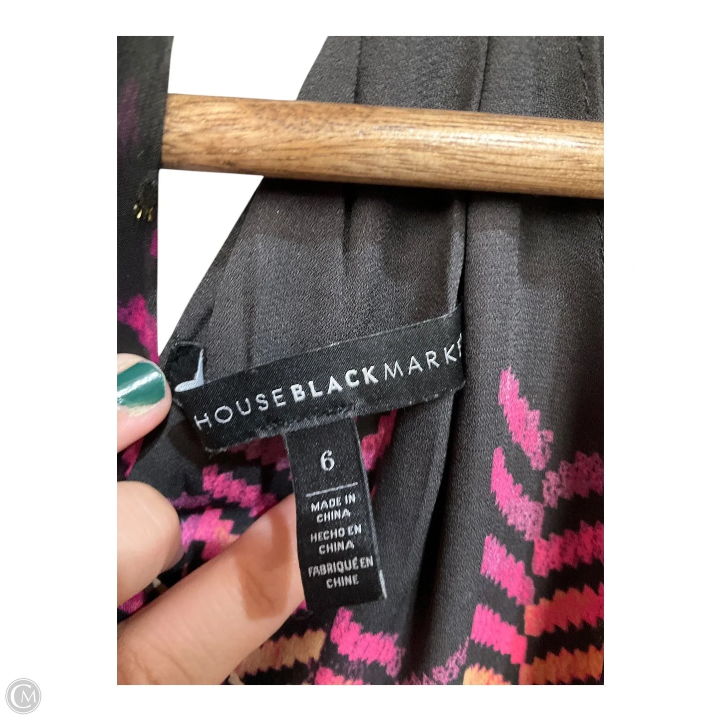 Blouse Sleeveless By White House Black Market In Geometric Pattern, Size: M