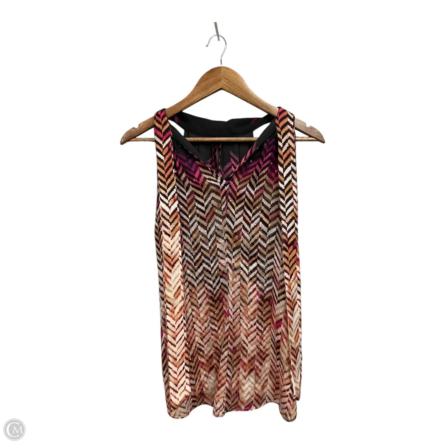 Blouse Sleeveless By White House Black Market In Geometric Pattern, Size: M