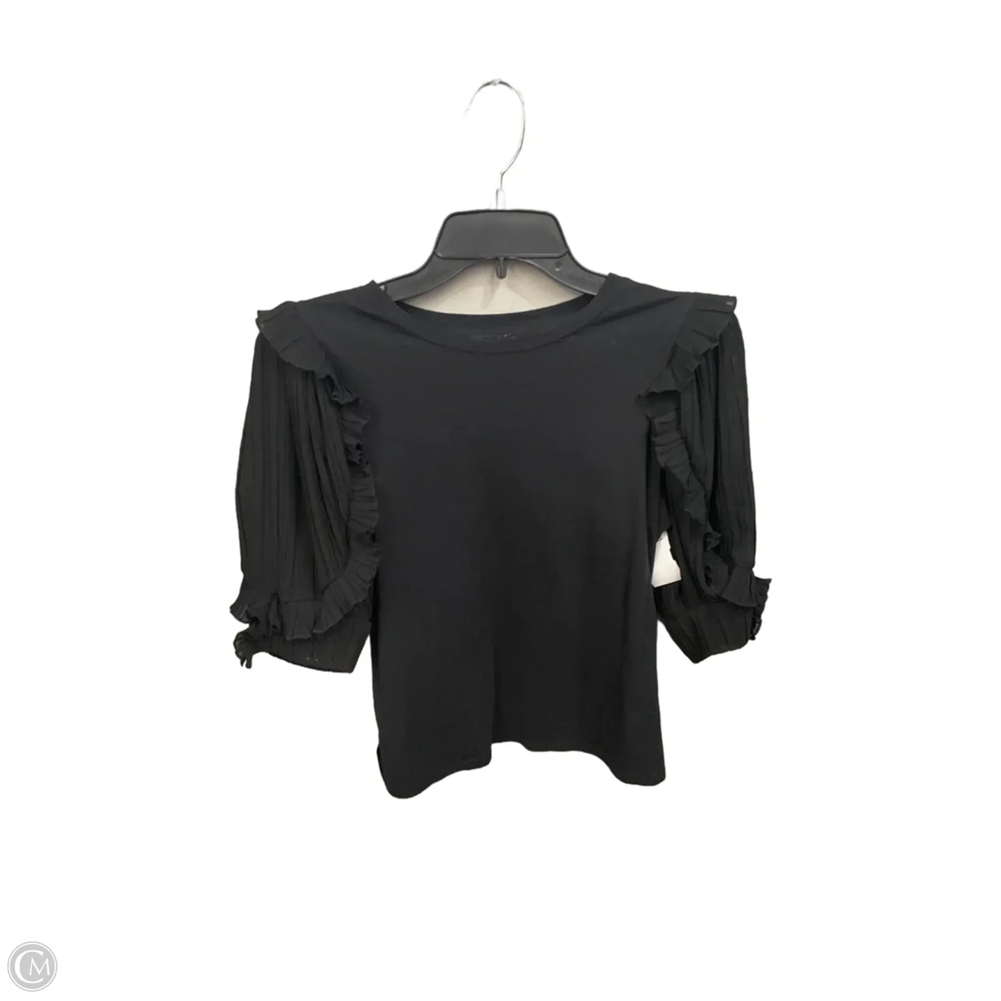 Blouse 3/4 Sleeve By Express In Black, Size: Xs