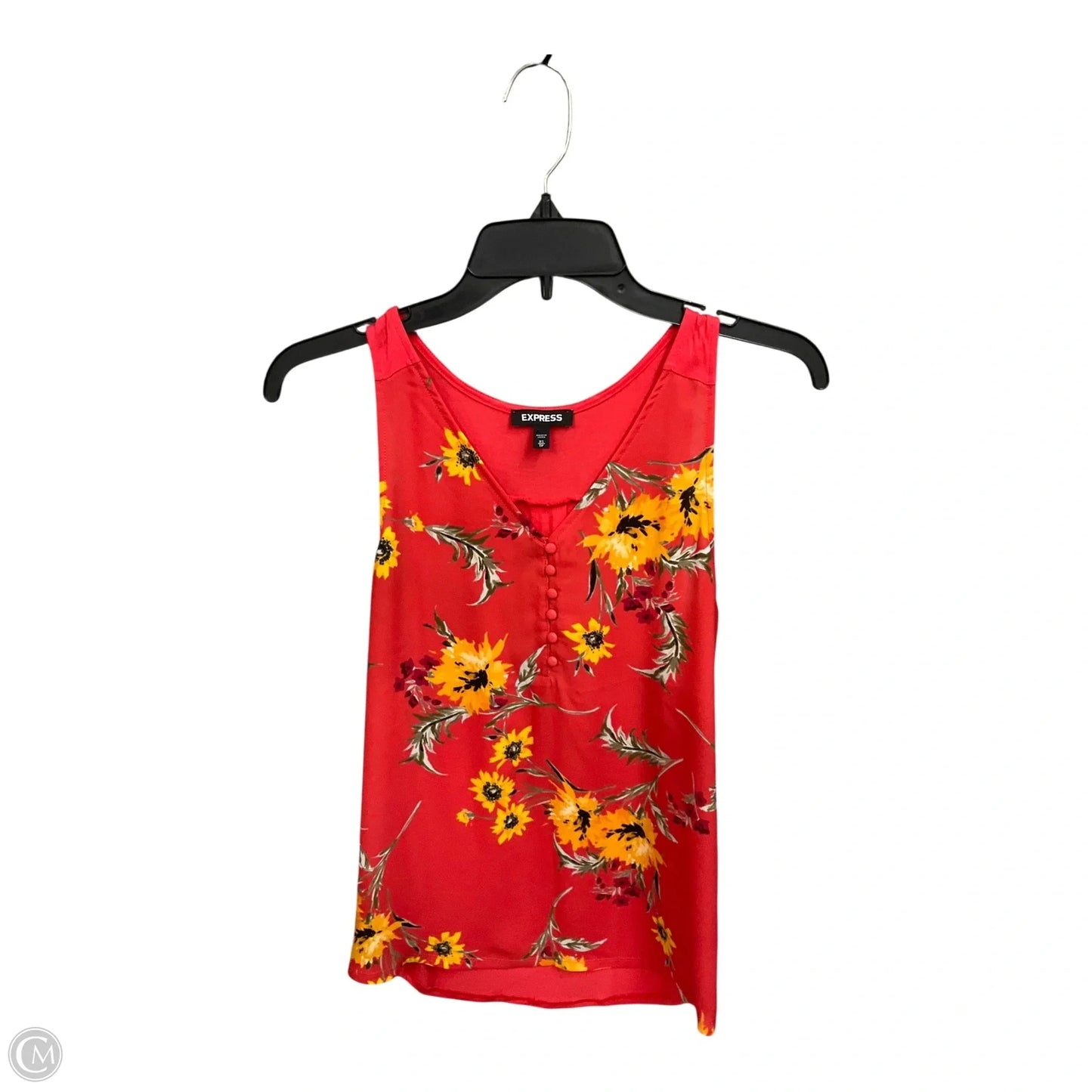 Top Sleeveless By Express In Multi-colored, Size: Xs