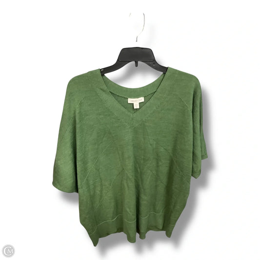 Top Short Sleeve By Coldwater Creek In Green, Size: Xl