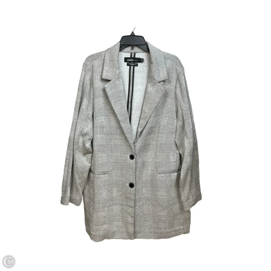 Blazer By Torrid In Grey & White, Size: 3x