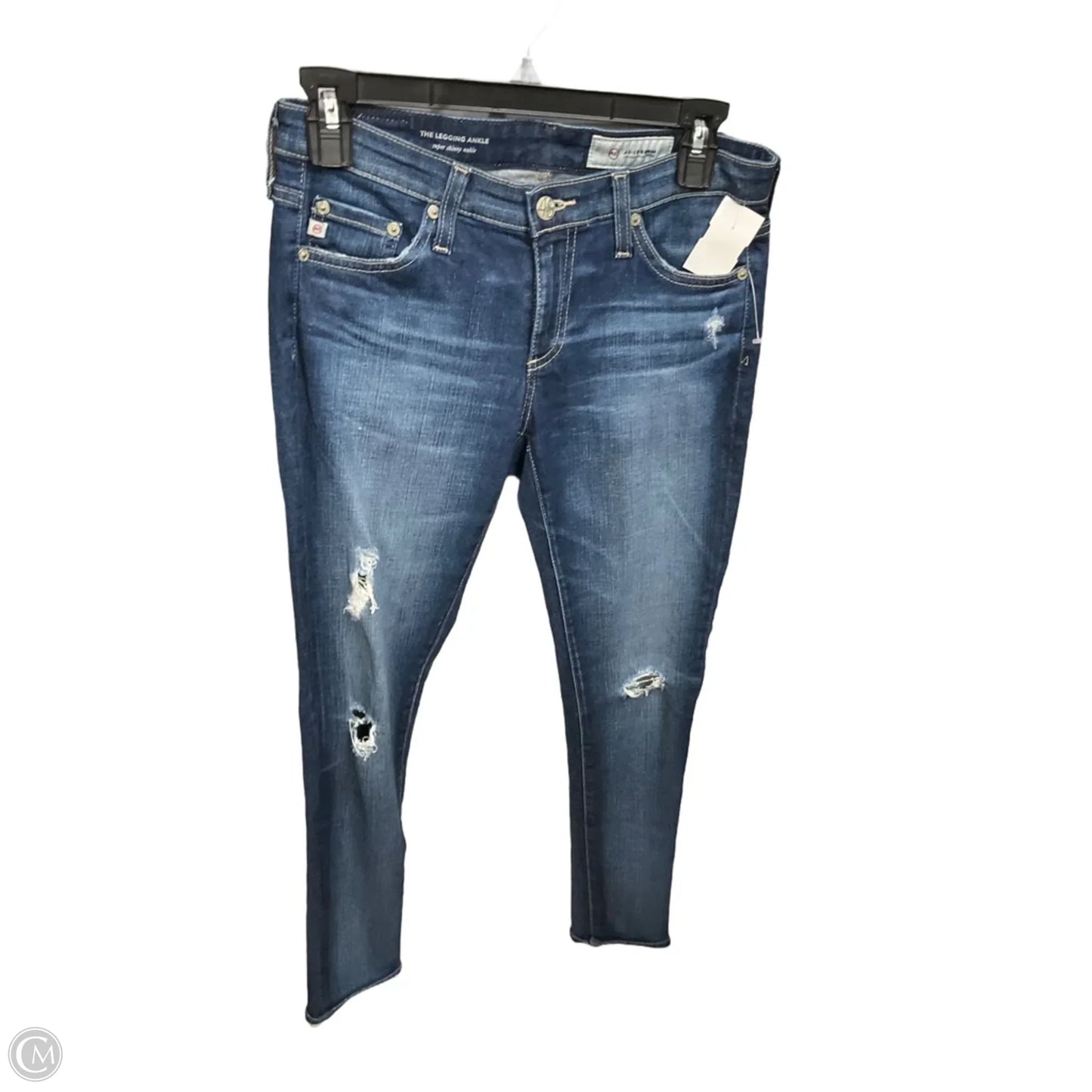 Jeans Skinny By Adriano Goldschmied In Navy, Size: 2