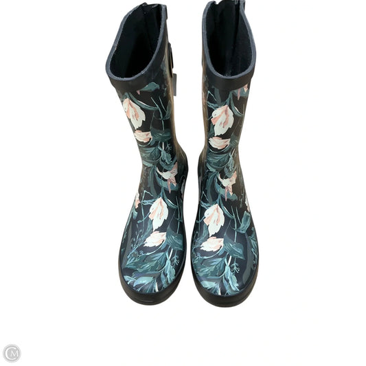 Boots Rain By A New Day In Floral Print, Size: 6