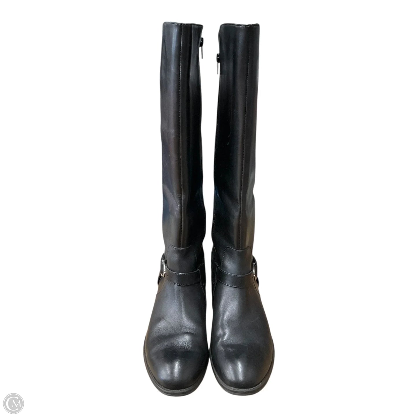 Boots Knee Heels By Ralph Lauren In Black, Size: 9.5