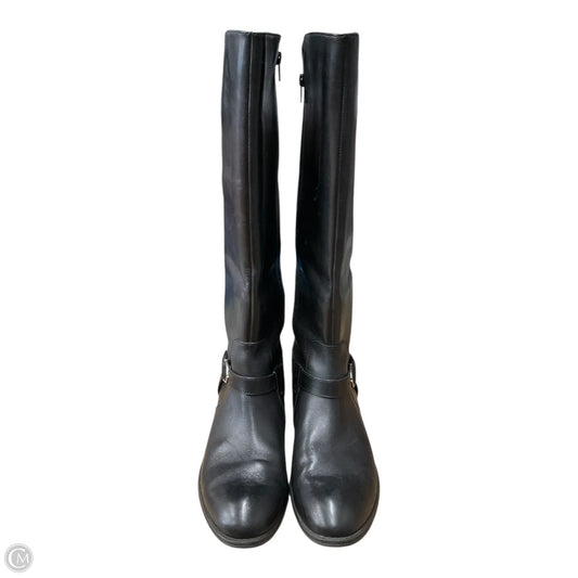Boots Knee Heels By Ralph Lauren In Black, Size: 9.5