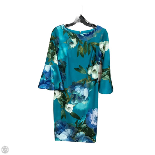 Dress Party Short By Calvin Klein In Floral Print, Size: S