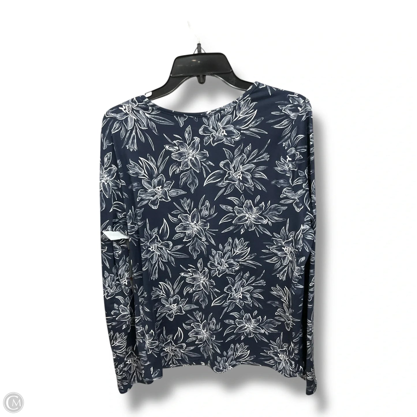 Top Long Sleeve By Hang Ten In Floral Print, Size: Xxl