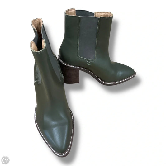 Boots Ankle Heels By Crown Vintage In Green, Size: 6