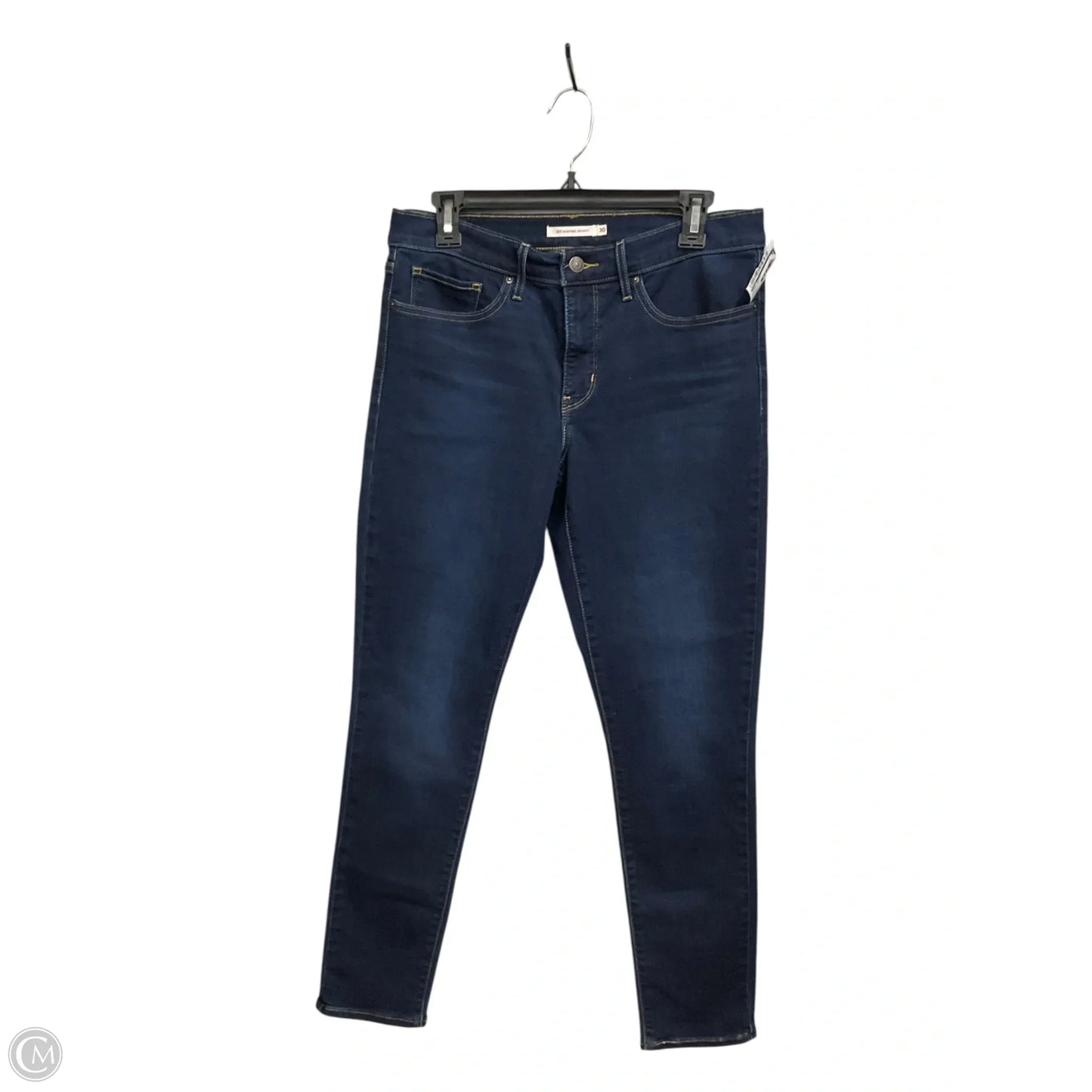 Jeans Skinny By Levis In Blue Denim, Size: 8