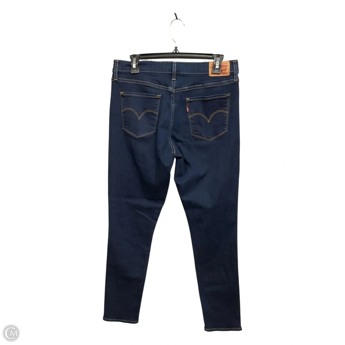 Jeans Skinny By Levis In Blue Denim, Size: 8
