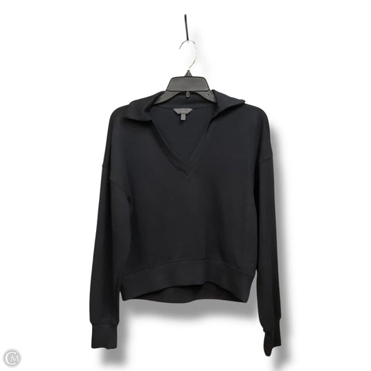 Athletic Top Long Sleeve Collar By Danskin In Black, Size: Xs