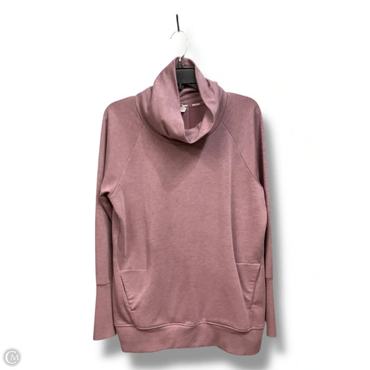 Athletic Sweatshirt Collar By Rbx In Mauve, Size: M