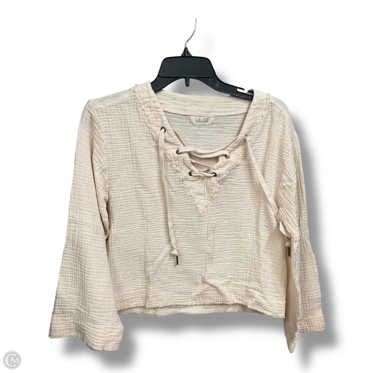 Top Long Sleeve Basic By Bella Dahl In Cream, Size: S
