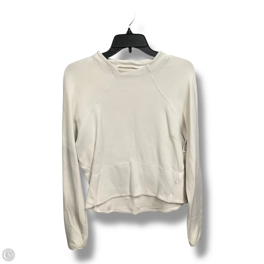 Athletic Top Long Sleeve Crewneck By Lululemon In White, Size: L