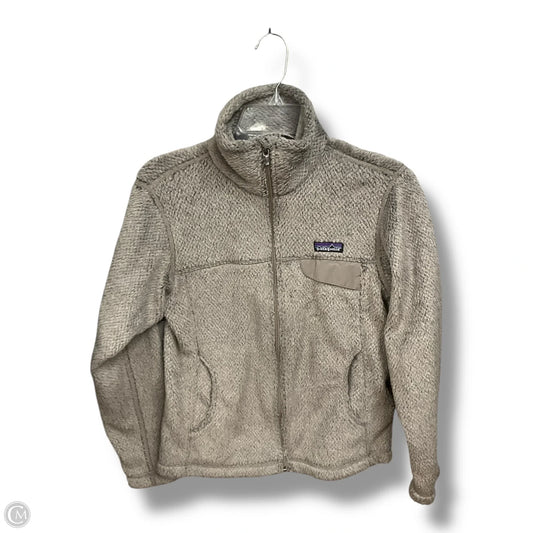 Jacket Fleece By Patagonia In Grey, Size: S