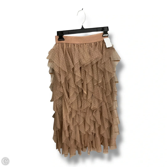 Skirt Maxi By Clothes Mentor In Taupe, Size: S