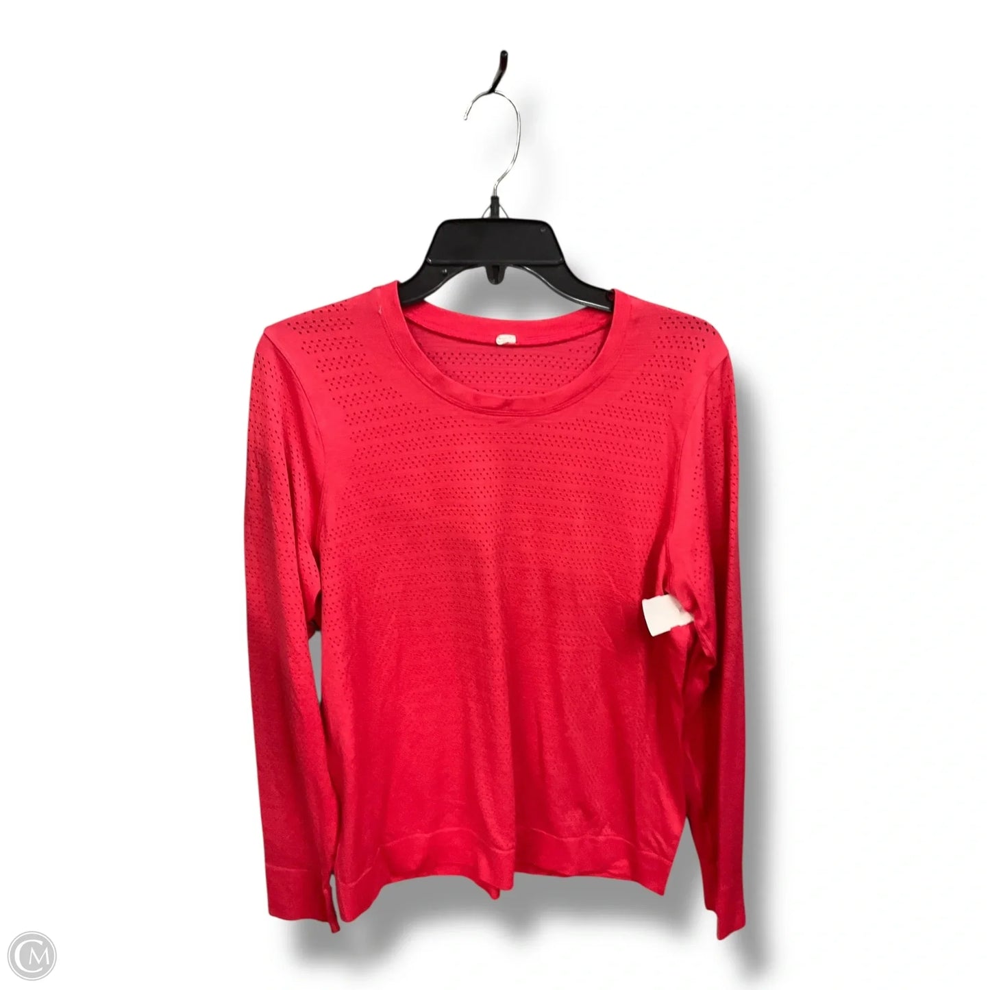 Athletic Top Long Sleeve Crewneck By Lululemon In Pink, Size: Xl