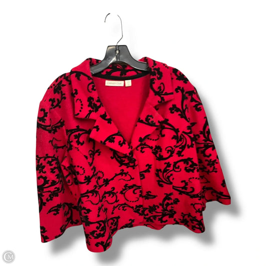 Blazer By Coldwater Creek In Black & Red, Size: Xl