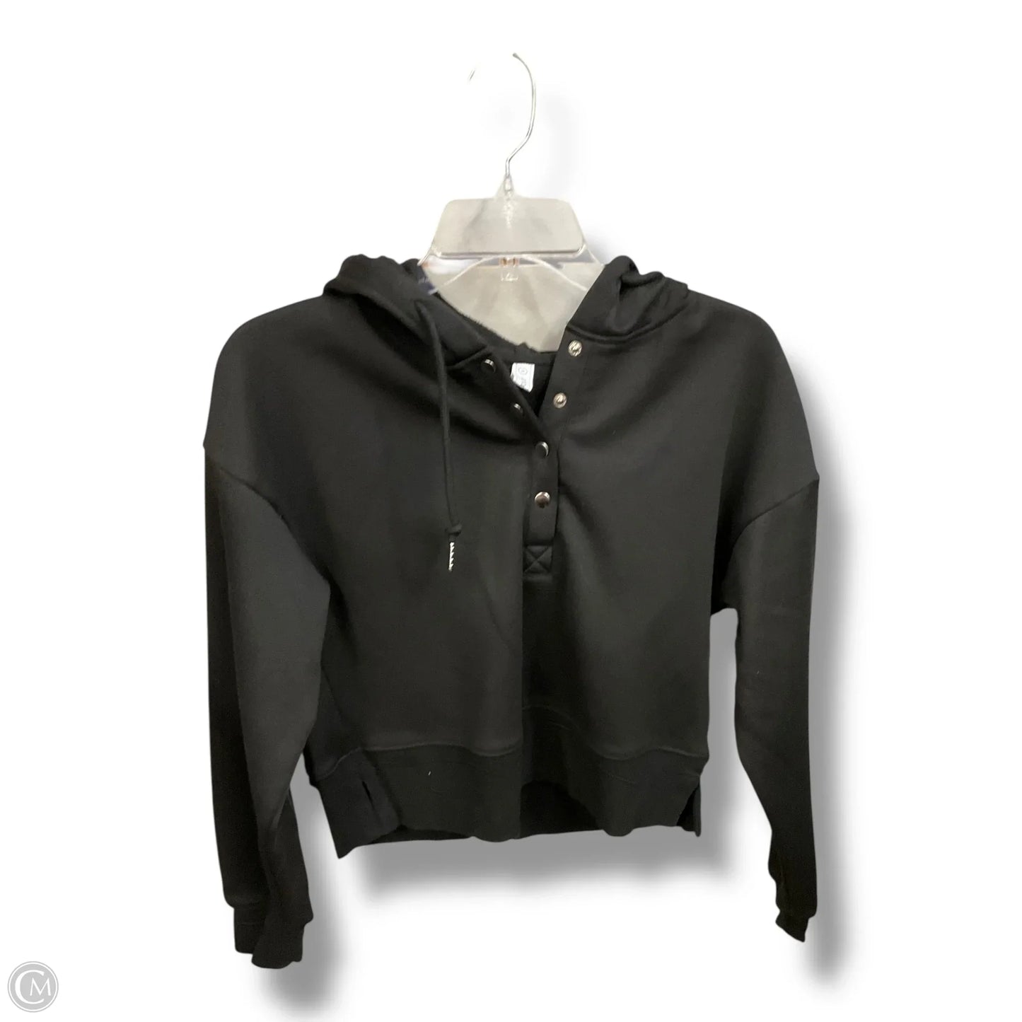 Athletic Top Long Sleeve Hoodie By Clothes Mentor In Black, Size: S
