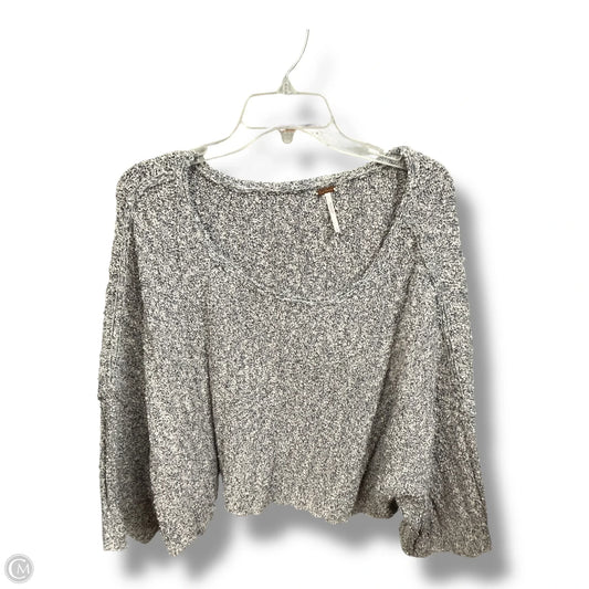 Sweater By Free People In Grey & White, Size: L
