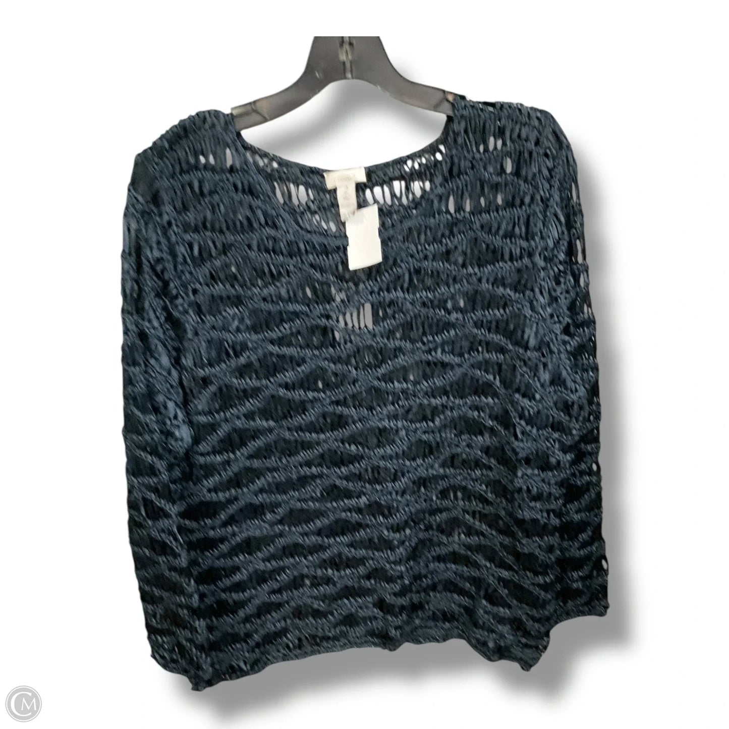 Top Long Sleeve By Chicos In Navy, Size: L