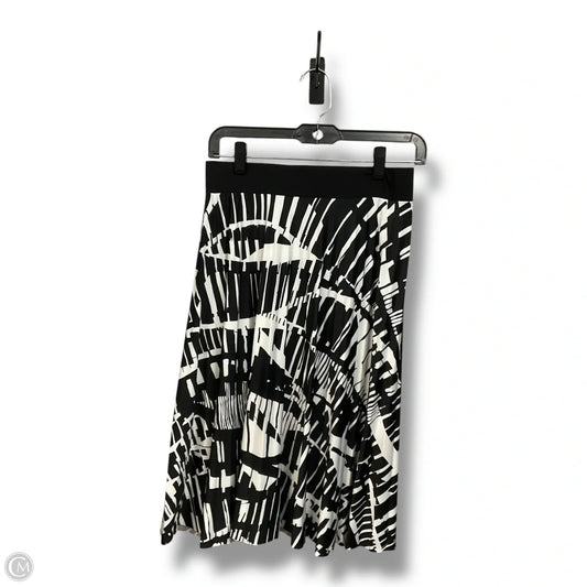 Skirt Midi By Covington In Black & White, Size: Sp