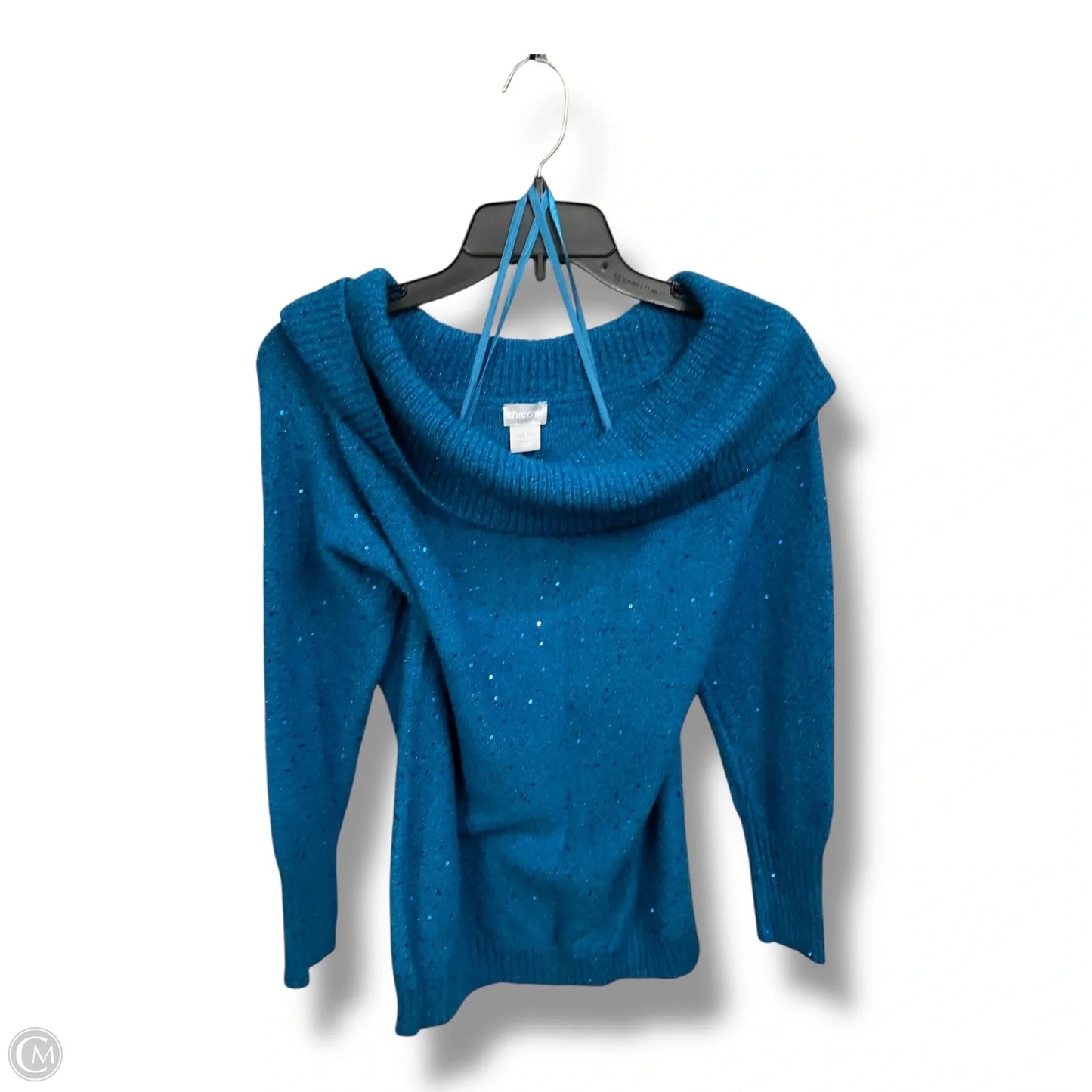 Sweater By Chicos In Blue, Size: M