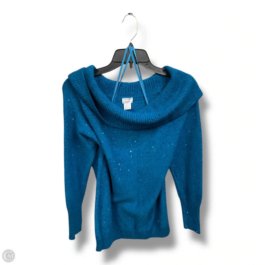 Sweater By Chicos In Blue, Size: M