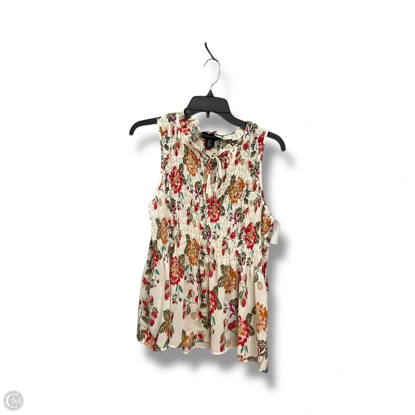 Top Sleeveless By Cynthia Rowley In Floral Print, Size: S