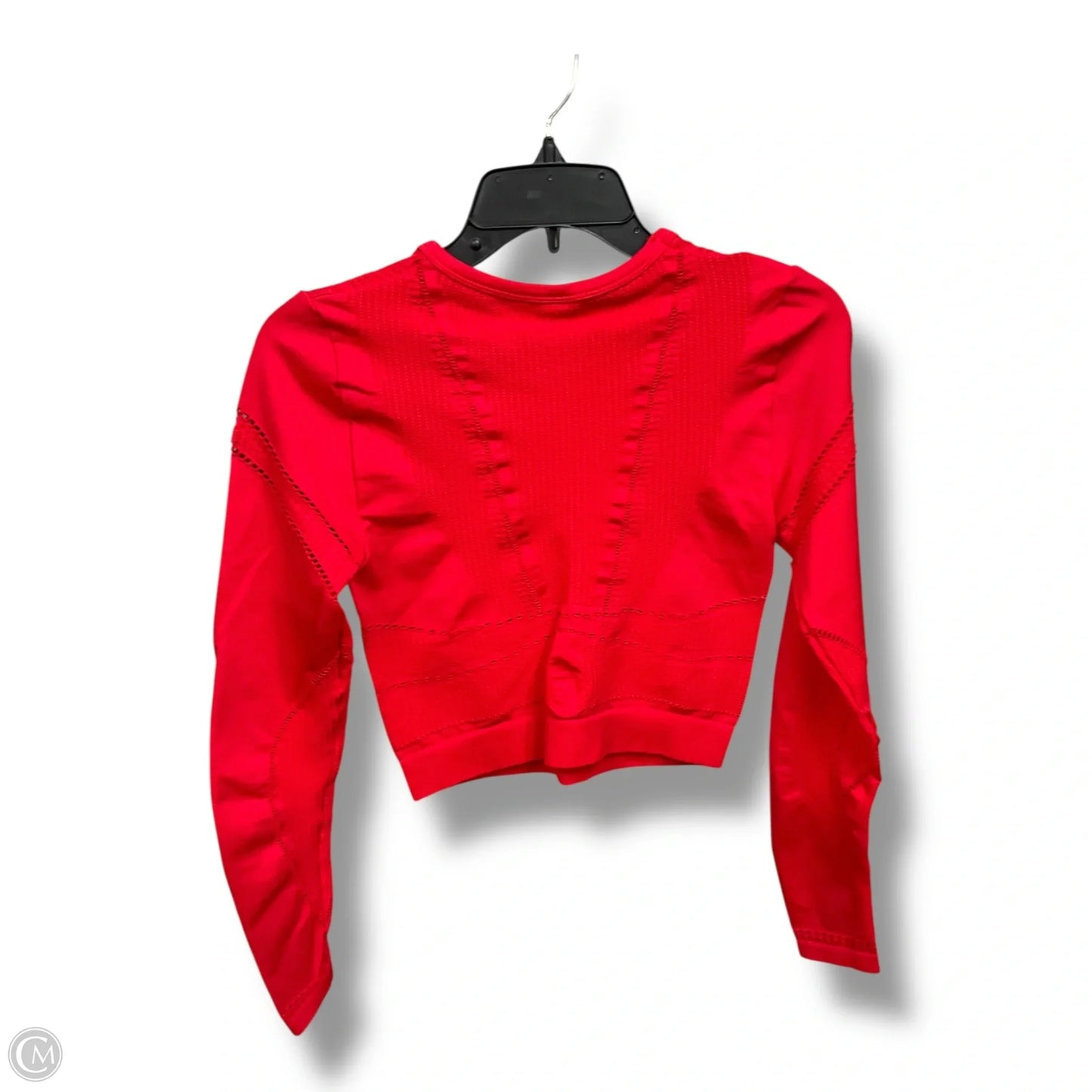 Athletic Top Long Sleeve Crewneck By Fabletics In Red, Size: M