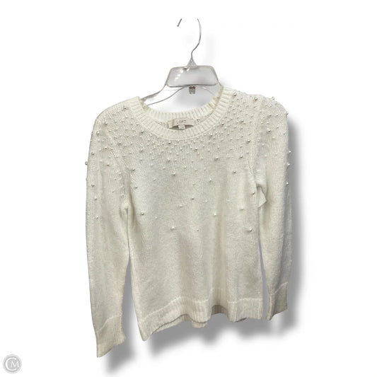 Sweater By Loft In White, Size: S