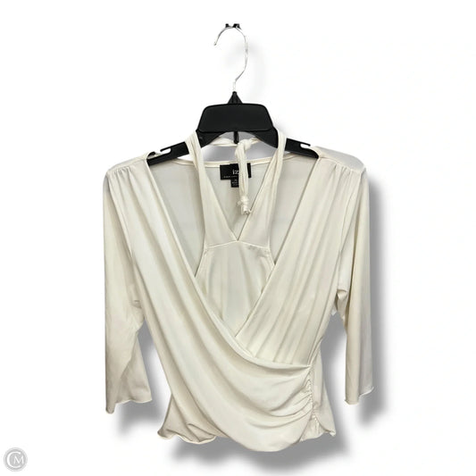 Top 3/4 Sleeve By Clothes Mentor In Cream, Size: L
