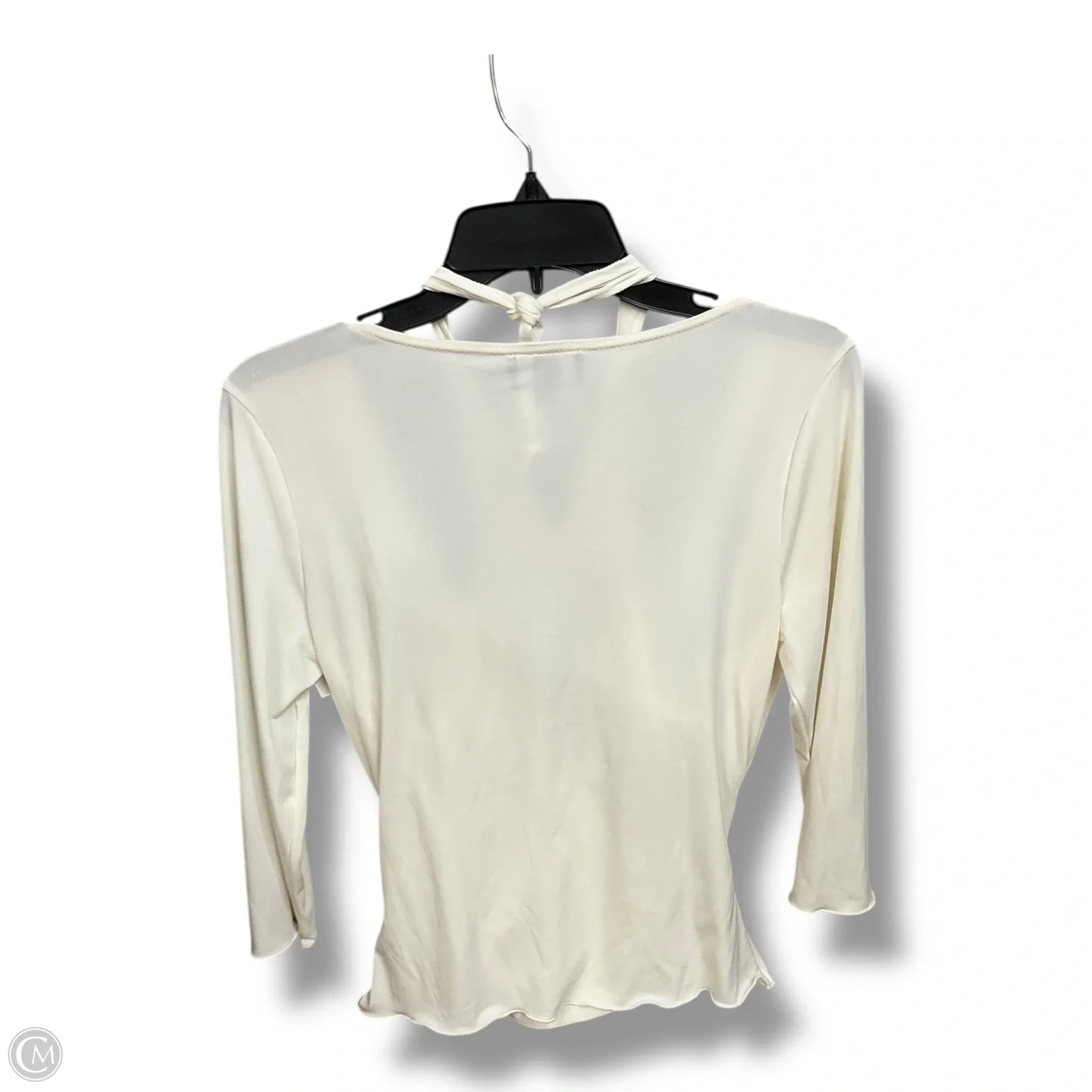 Top 3/4 Sleeve By Clothes Mentor In Cream, Size: L