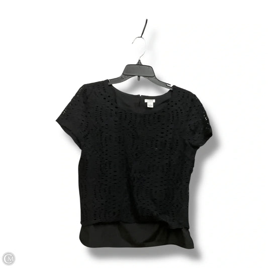 Top Short Sleeve By J. Crew In Black, Size: M