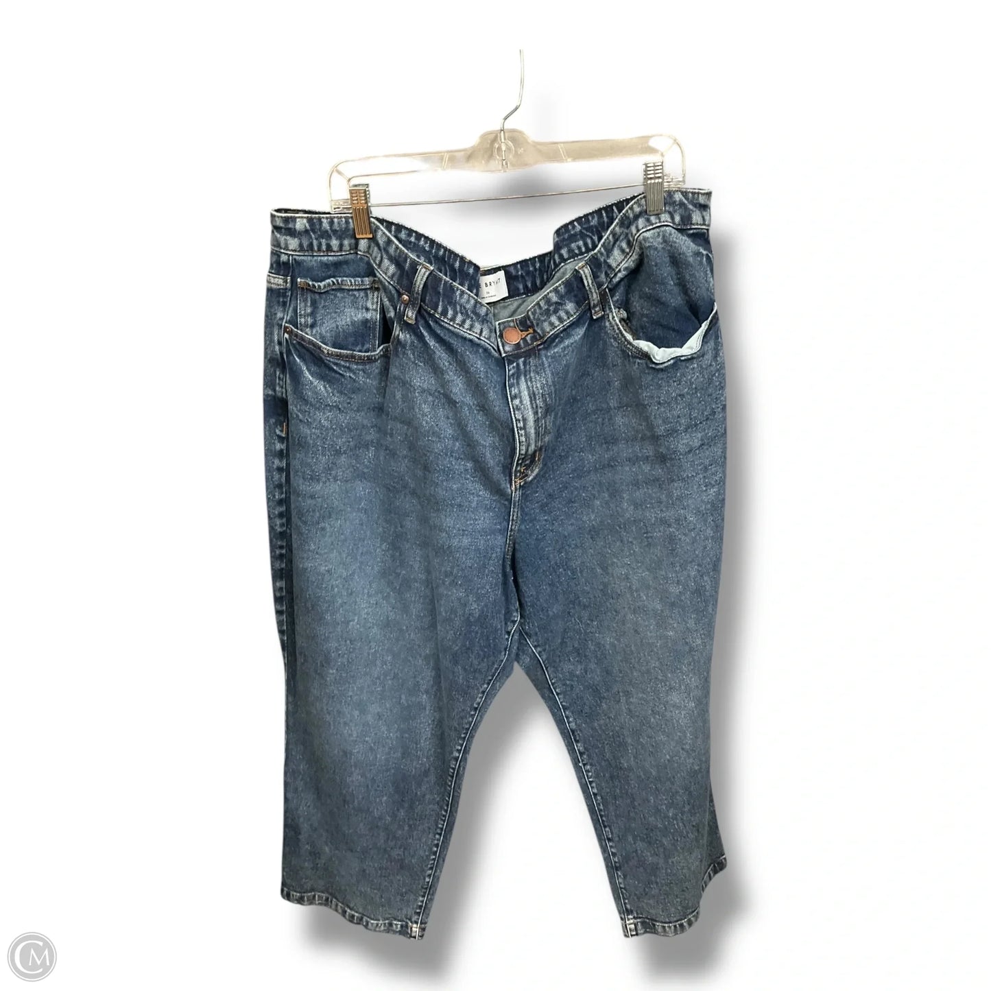 Jeans Straight By Lane Bryant In Blue Denim, Size: 4x