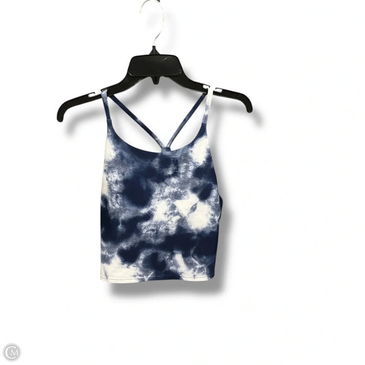 Athletic Bra By Old Navy In Blue & White, Size: L