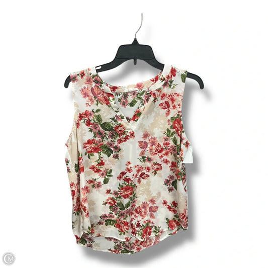 Blouse Sleeveless By Maurices In Floral Print, Size: L
