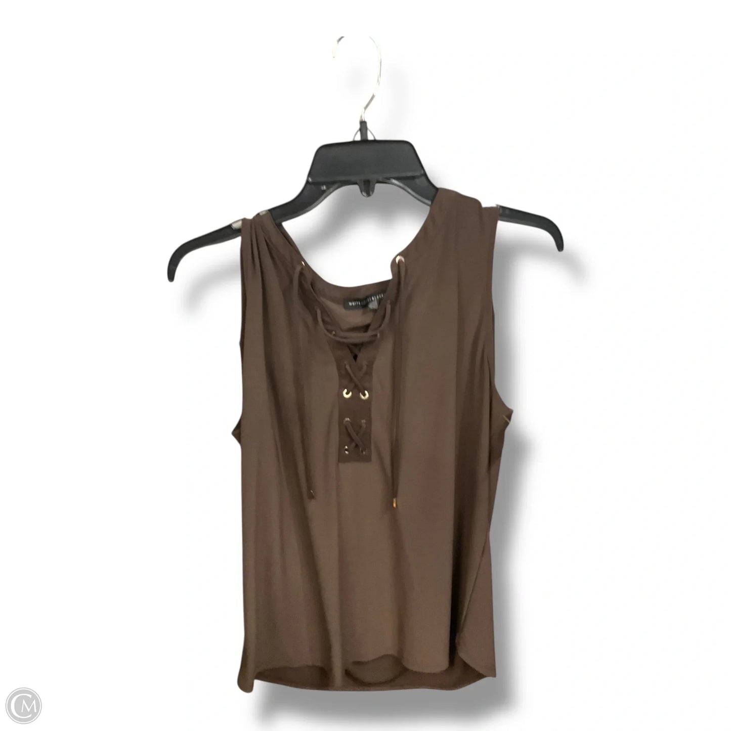 Blouse Sleeveless By White House Black Market In Brown, Size: L
