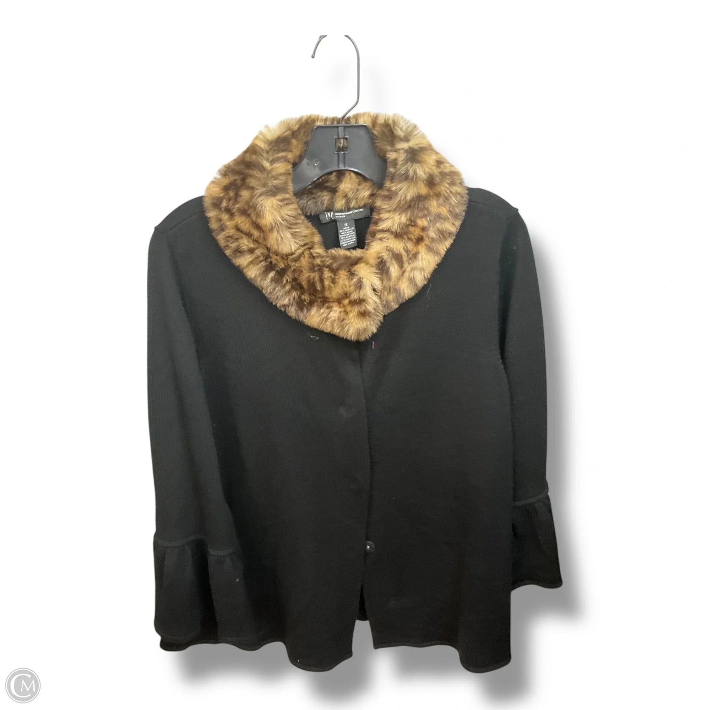 Cardigan By Inc In Black, Size: 1x