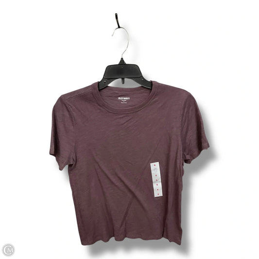 Top Short Sleeve Basic By Old Navy In Purple, Size: S