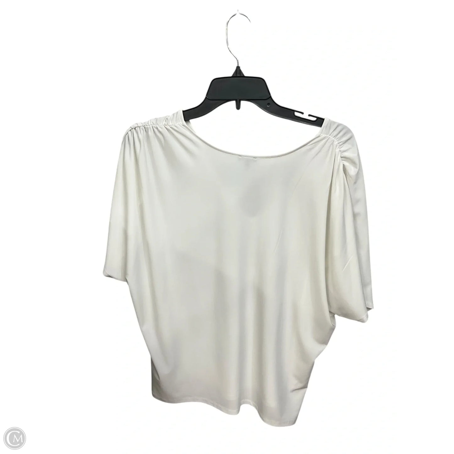 Top Short Sleeve Basic By Express In White, Size: L