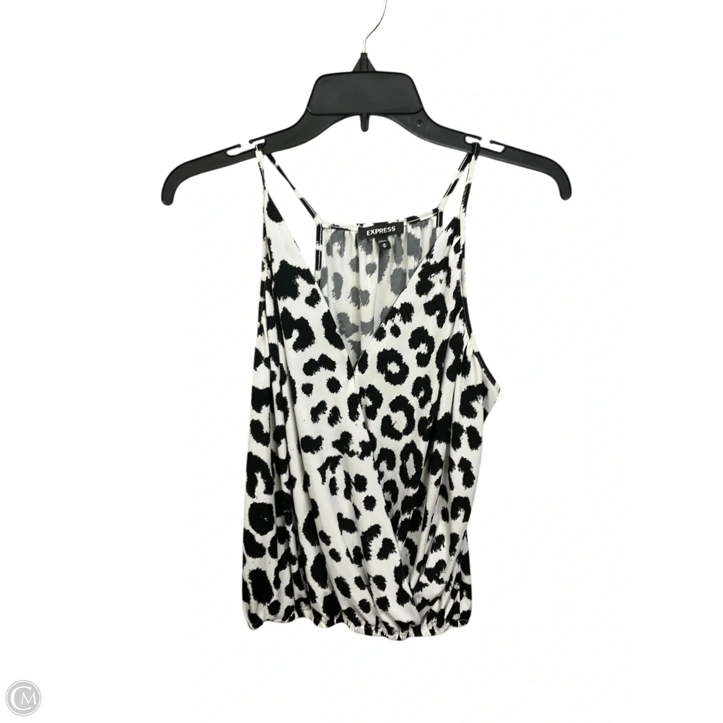 Blouse Sleeveless By Express In Animal Print, Size: M