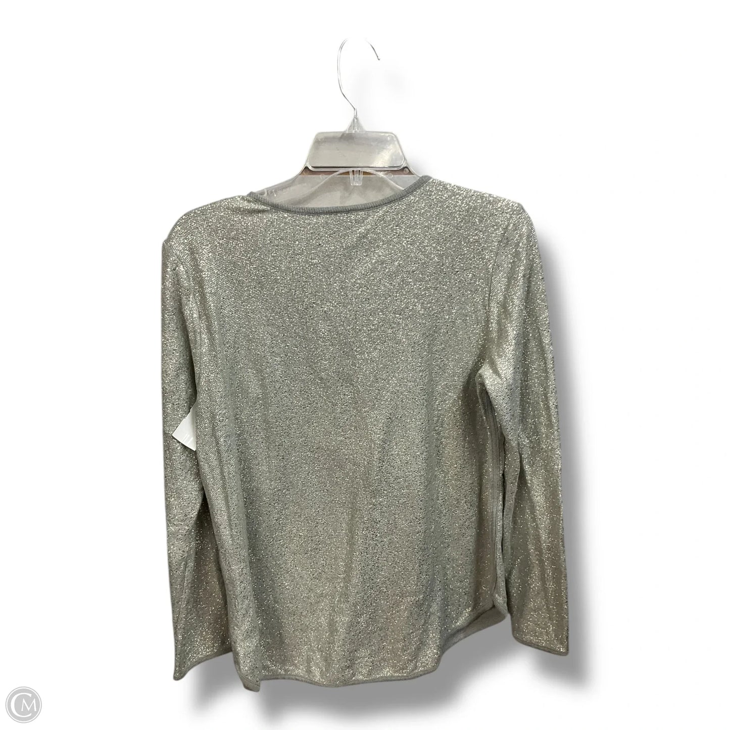 Top Long Sleeve Basic By Style And Company In Grey, Size: S
