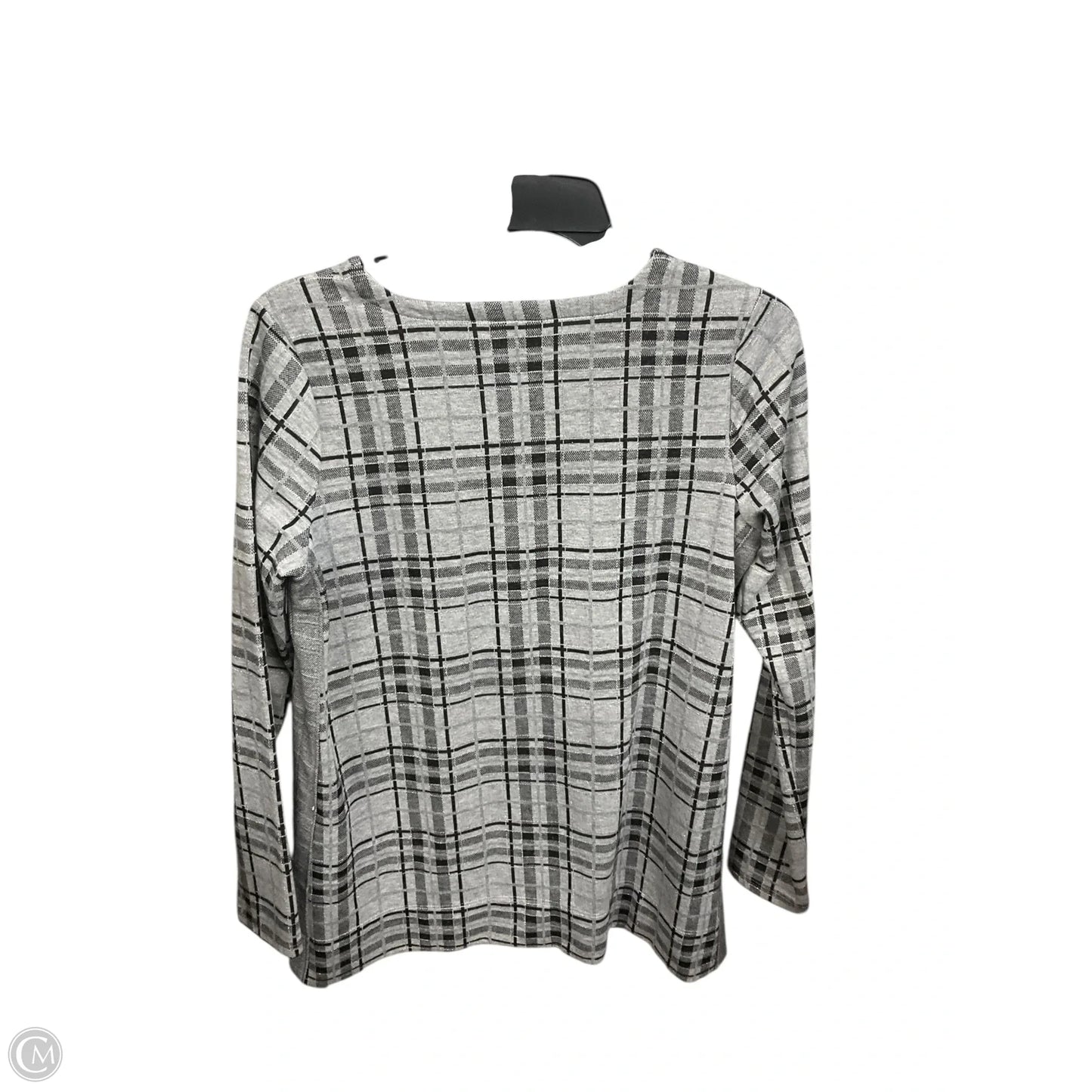 Top Long Sleeve By J. Jill In Black & Grey, Size: Xs