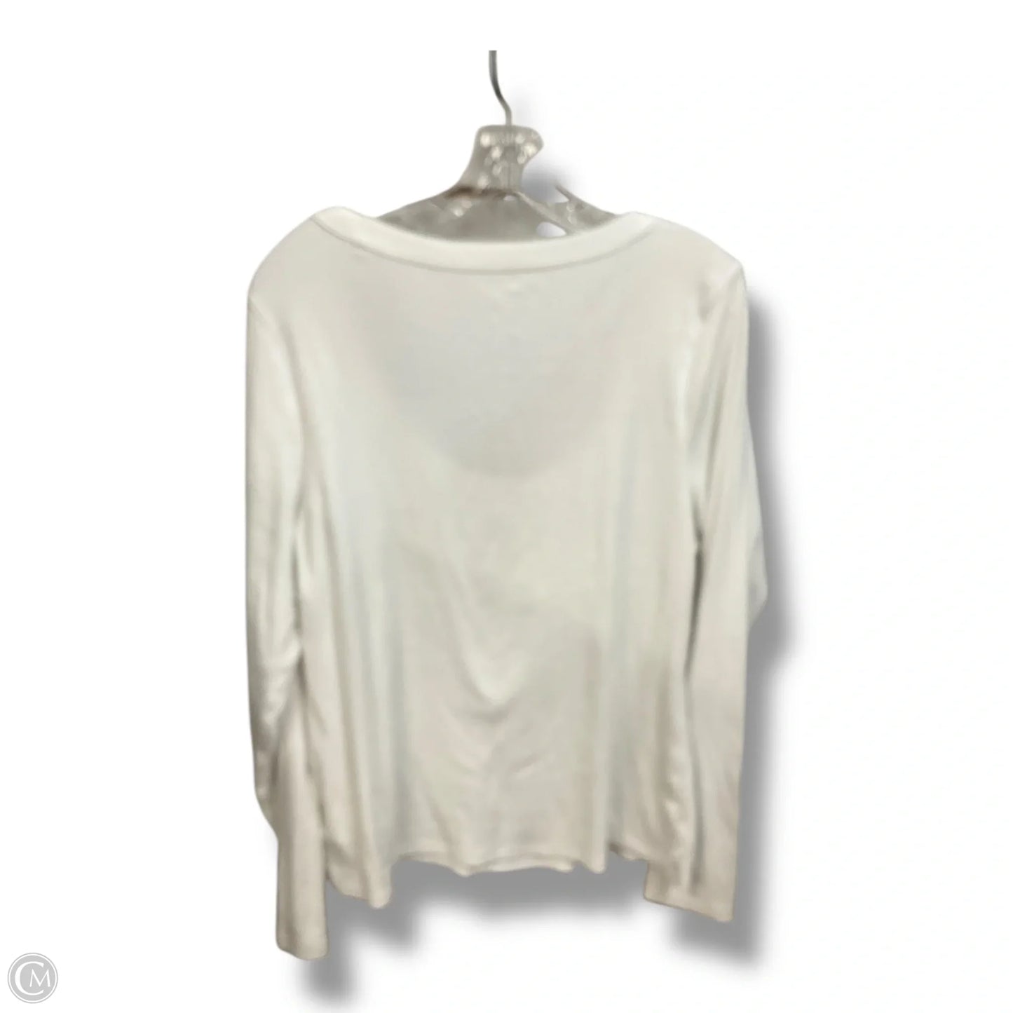 Top Long Sleeve Basic By Old Navy In White, Size: Xxl